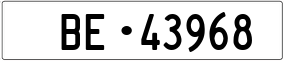 Trailer License Plate